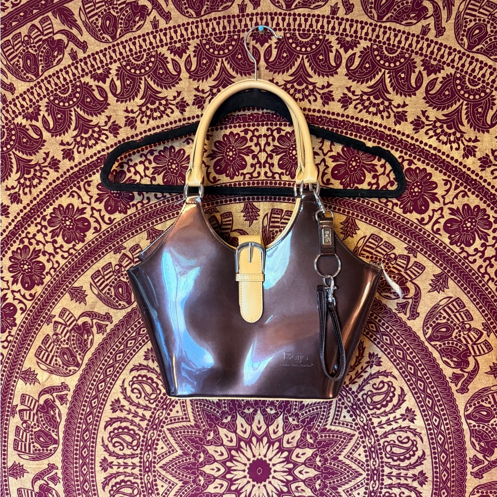 Beijo Brown and Tan Mini Bag